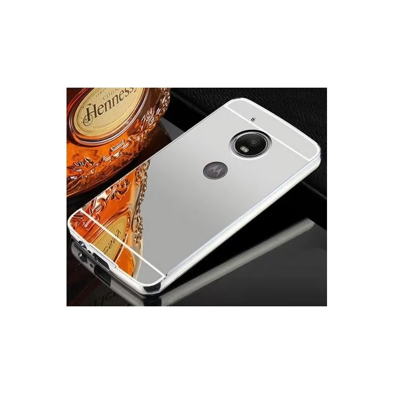 Zrcadlový kryt pro Lenovo Moto G5 PLUS - Stříbrný