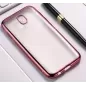 Silikonový obal s růžovým rámečkem pro Samsung Galaxy J7 2017