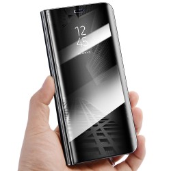 Zrcadlové pouzdro na Samsung Galaxy J6+ - Černý lesk