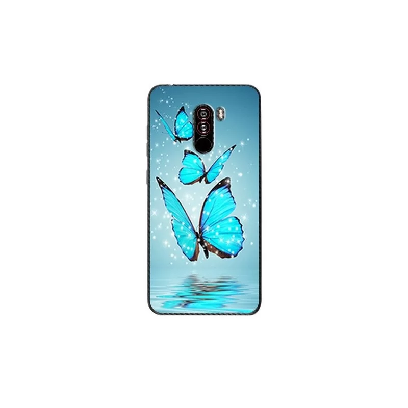 Xiaomi Pocophone F1 silikonový obal s potiskem Motýli