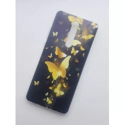 Xiaomi Mi 9T silikonový obal s potiskem Zlatí motýlci