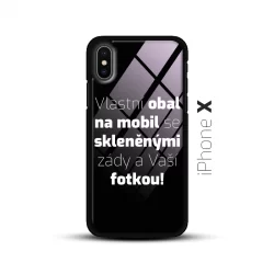 Obal s vlastní fotkou a skleněnými zády na mobil iPhone X