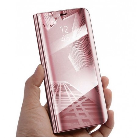 Zrcadlové pouzdro na Huawei Y5 2018-Růžový lesk