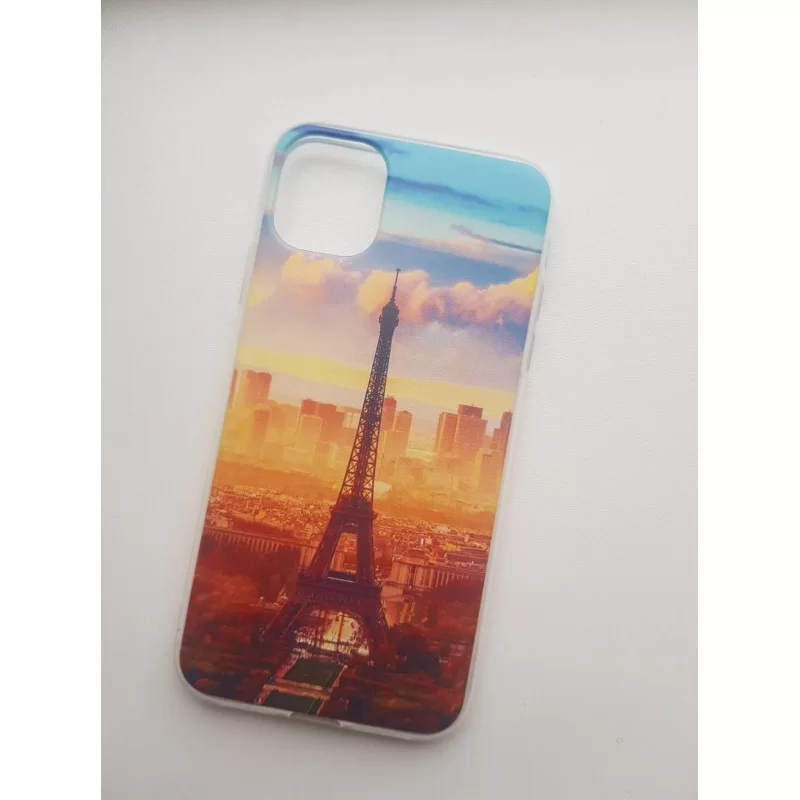 Silikonový obal s potiskem Paris pro iPhone 11 Pro Max