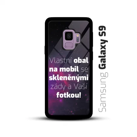 Obal s vlastní fotkou a skleněnými zády na mobil Samsung Galaxy S9