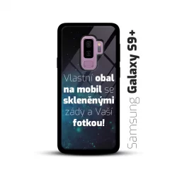 Obal s vlastní fotkou a skleněnými zády na mobil Samsung Galaxy S9 Plus