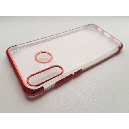 TPU obal na Huawei P Smart Z s barevným rámečkem-Červená