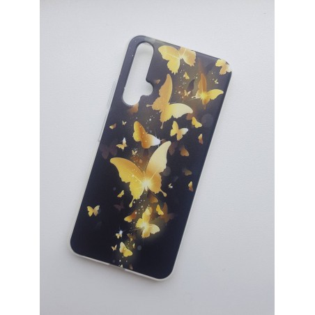 Silikonový obal s potiskem Zlatí motýlci na Huawei Nova 5T