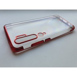 TPU obal na Xiaomi Mi Note 10 s barevným rámečkem - Červená