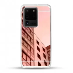 Zrcadlový TPU obal na Samsung Galaxy S20 Ultra-Růžový lesk