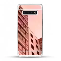 Zrcadlový TPU obal na Samsung Galaxy S10 Plus - Růžový