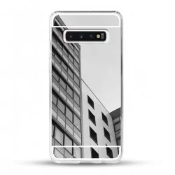 Zrcadlový TPU obal na Samsung Galaxy S10 Plus - Stříbrný