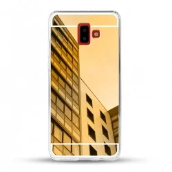 Zrcadlový TPU obal na Samsung Galaxy J6+ - Zlatý