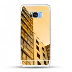 Zrcadlový TPU obal na Samsung Galaxy S8 Plus - Zlatý