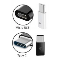 Adaptér MicroUSB na USB-C-Černá