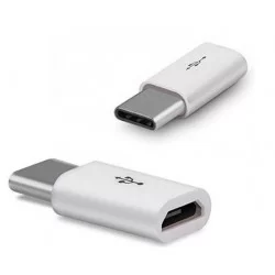 Adaptér MicroUSB na USB-C-Bílá