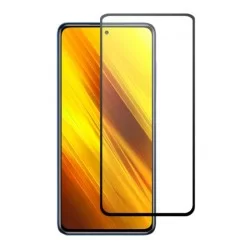 Tvrzené ochranné sklo s černými okraji na mobil Xiaomi POCO X3