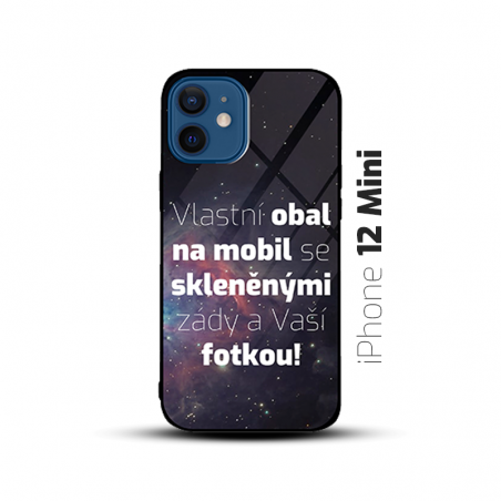 Obal s vlastní fotkou a skleněnými zády na mobil iPhone 12 Mini