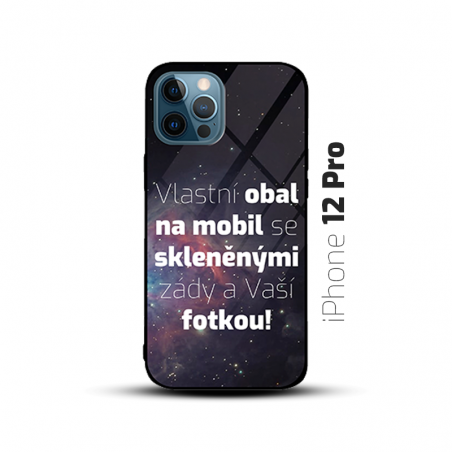 Obal s vlastní fotkou a skleněnými zády na mobil iPhone 12 Pro