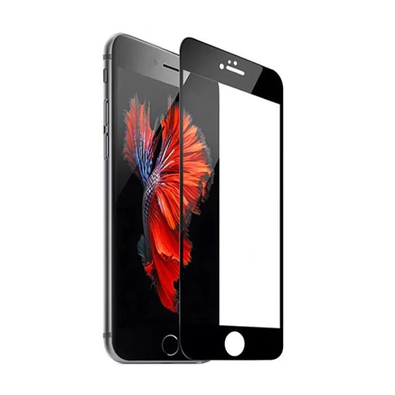 Tvrzené ochranné sklo s černým rámečkem na mobil iPhone 8