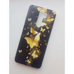 Silikonový obal na Xiaomi Redmi Note 9 s potiskem - Zlatí motýli