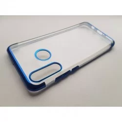 TPU obal na Samsung Galaxy A20s s barevným rámečkem-Modrá