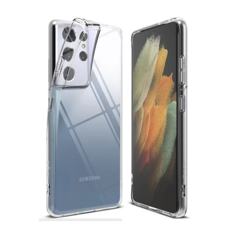 Obal na Samsung Galaxy S21 Ultra 5G | Průhledný pružný obal
