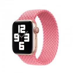 Pletený nylonový řemínek navlékací pro Apple Watch 38/40mm-Růžová