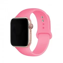 Silikonový řemínek s knoflíčkovým upínáním pro Apple Watch 38/40mm-Růžová