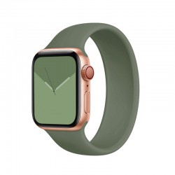 Silikonový řemínek navlékací pro Apple Watch 42/44mm-Khaki