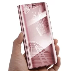 Zrcadlové pouzdro na Samsung Galaxy M12-Růžový lesk