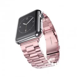 Kovový tah se zaklapávací sponou pro Apple Watch 38/40mm-Růžová