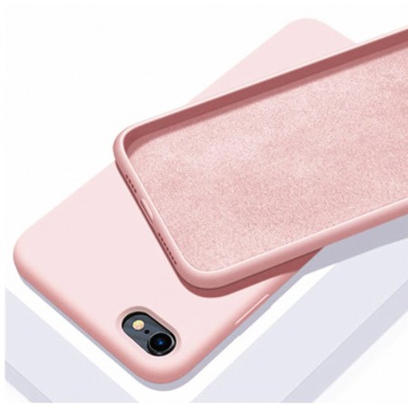 Liquid silikonový obal na iPhone SE 2020 | Eco-Friendly-Růžová
