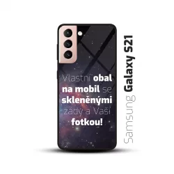 Obal s vlastní fotkou a skleněnými zády na mobil Samsung Galaxy S21