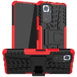 Odolný obal na Xiaomi Redmi Note 10 | Armor case-Červená