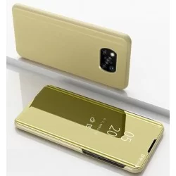 Zrcadlové pouzdro na Xiaomi Redmi Note 9T-Zlatý lesk