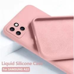 Liquid silikonový obal na Samsung Galaxy A22 5G | Eco-Friendly-Růžová