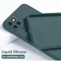 Liquid silikonový obal na Samsung Galaxy A22 5G | Eco-Friendly-Zelená