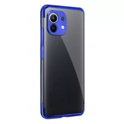 TPU obal na Samsung Galaxy A22 5G s barevným rámečkem-Modrá