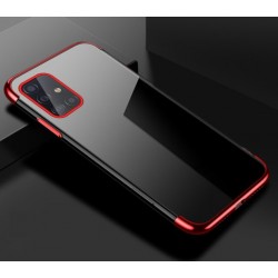 TPU obal na Realme C11 s barevným rámečkem - Červená