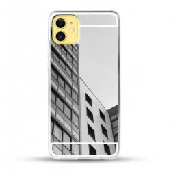Zrcadlový TPU obal na iPhone 13-Stříbrný lesk
