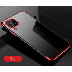 TPU obal na Samsung Galaxy M22 s barevným rámečkem - Červená
