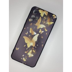 Silikonový obal na Vivo Y33s s potiskem - Zlatí motýli