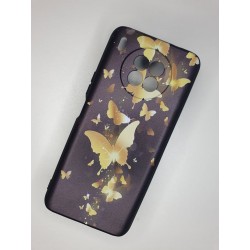 Silikonový obal na Huawei Nova 8i s potiskem - Zlatí motýli