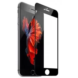 Tvrzené ochranné sklo s černým rámečkem na mobil iPhone SE 2022