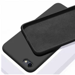 Liquid silikonový obal na iPhone SE 2022 | Eco-Friendly-Černá