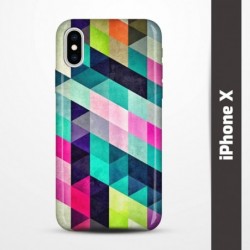 Pružný obal na iPhone X s motivem Colormix