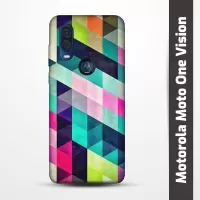 Pružný obal na Motorola Moto One Vision s motivem Colormix