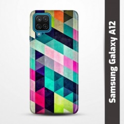 Pružný obal na Samsung Galaxy A12 s motivem Colormix