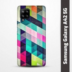 Pružný obal na Samsung Galaxy A42 5G s motivem Colormix